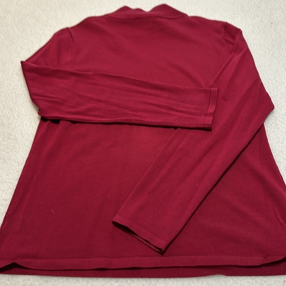 Pendleton Silk Blend Maroon Long Sleeve Shirt Size Medium - Picture 4 of 7